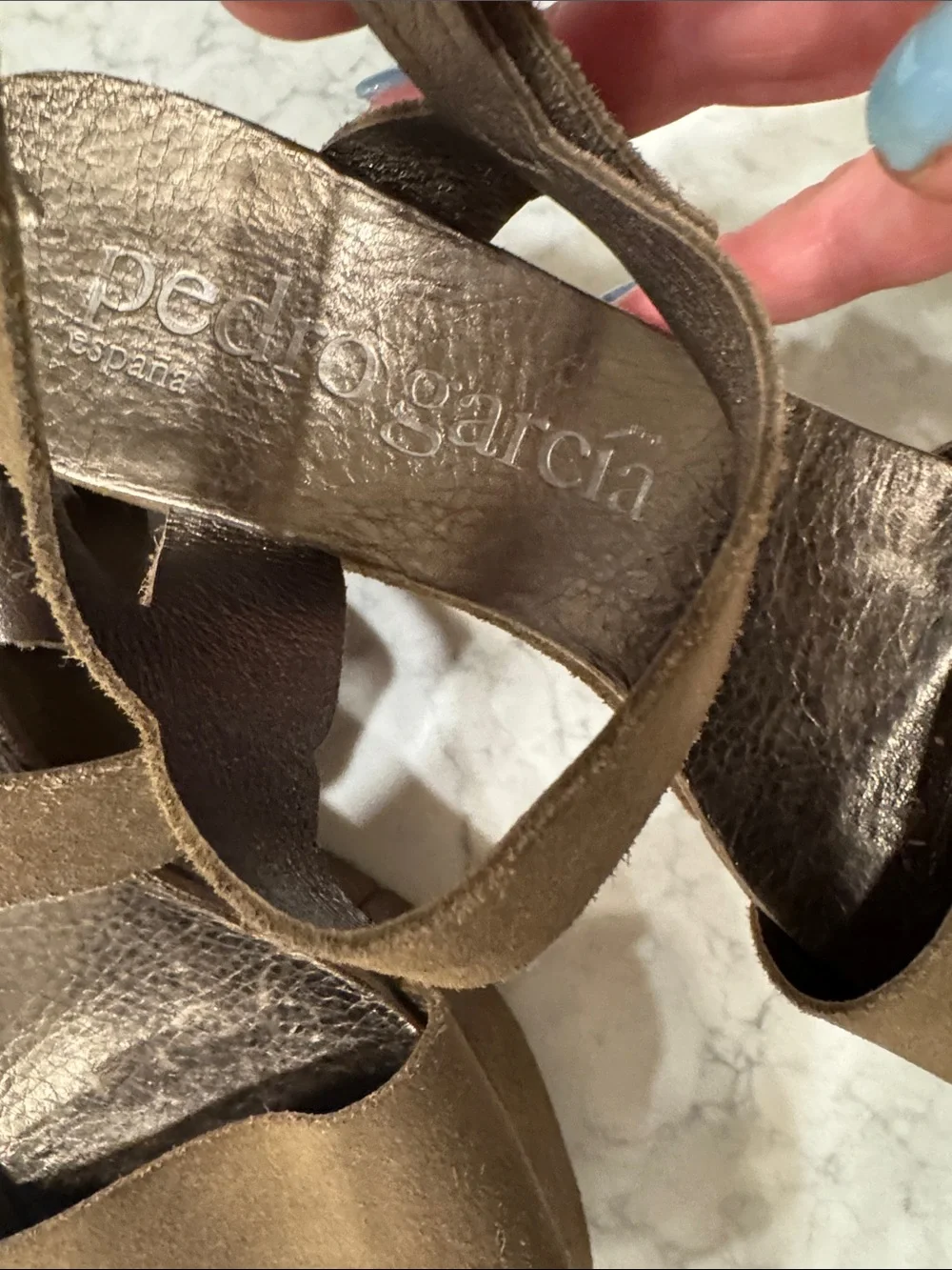 Pedro Garcia suede wedges in GUC